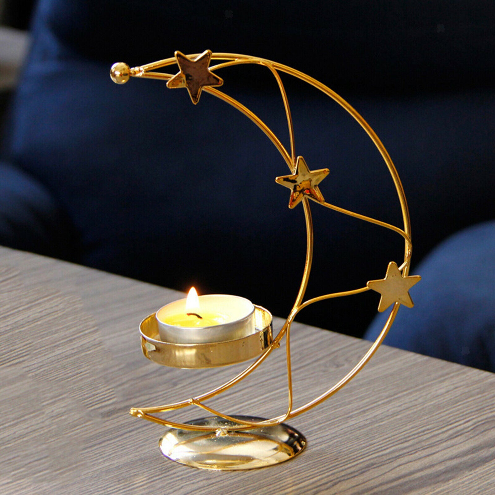 2 Pieces Tealight Holders Desktop Statue Candle Holder Buffet Festival Party