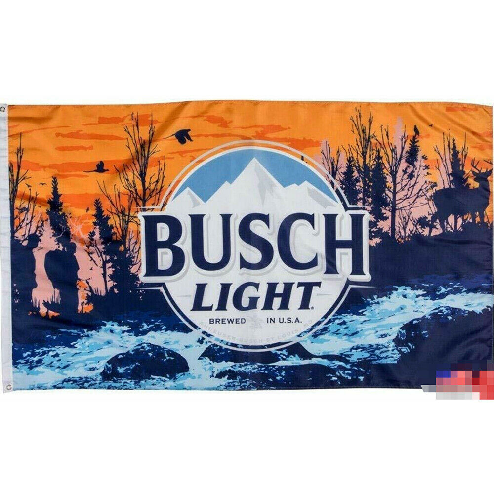 Flag  navel orange 3x5 Woods can push clear beer poster banner