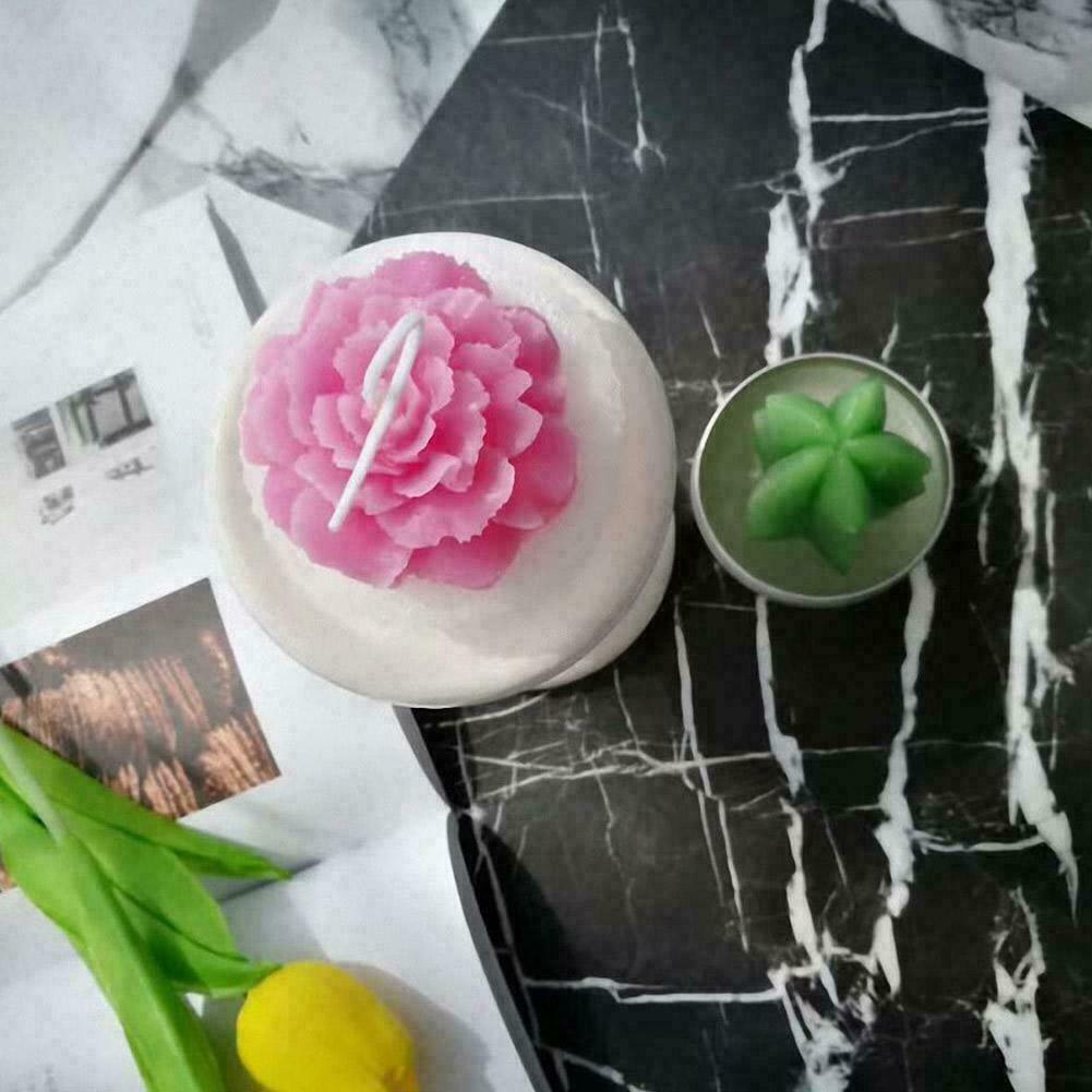 Silicone Sugarcraft Peony Flower Soap Candle Mould Decorating Fondant Cake R3N2