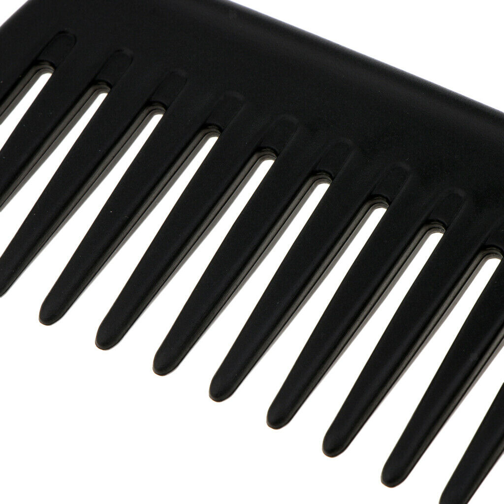 Shampoo Shower Wide Teeth Comb, Black
