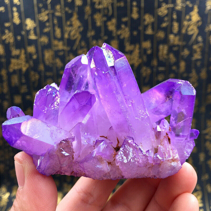 Natural Amethyst Crystal Quartz Cluster Gem Stone Healing Specimen Reiki Mineral