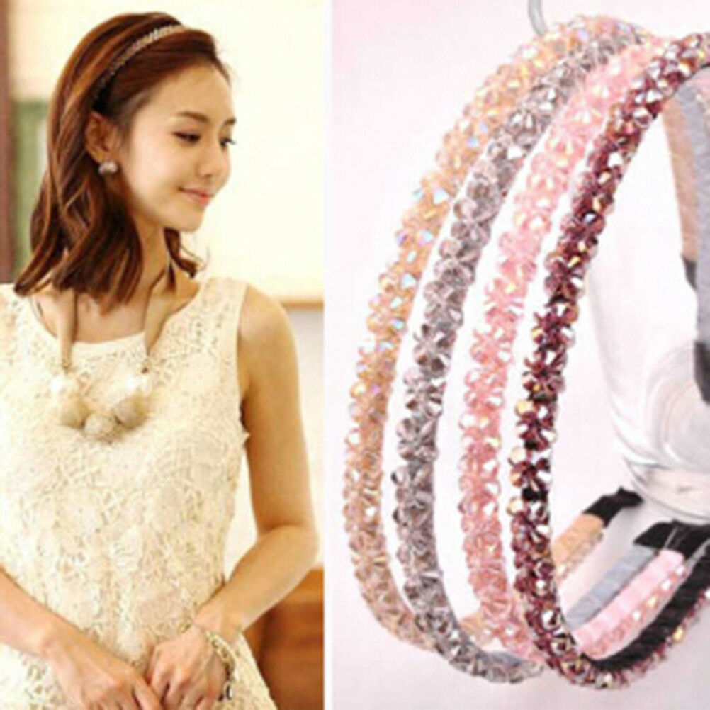 Women Girl Metal Crystal Hairband Headband Beautiful Jewelry HeadwearHair.l8