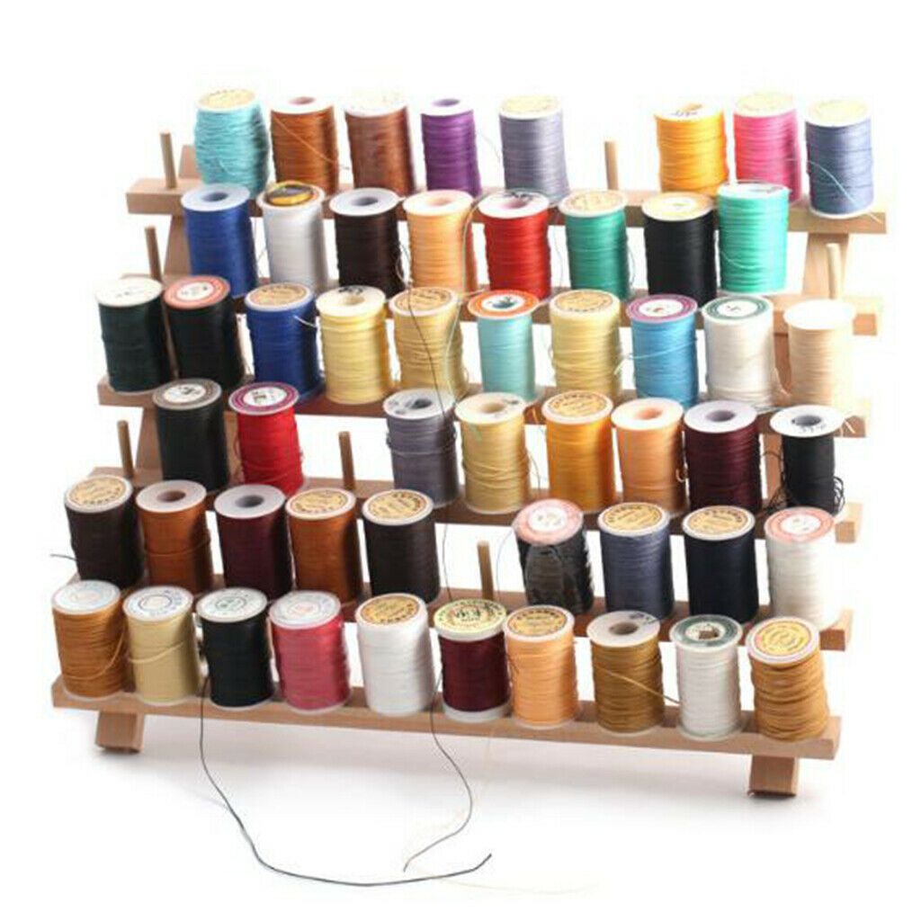 1Pcs 60 Spool Thread Rack, Wooden Thread Holder Sewing Organizer for Sewing,