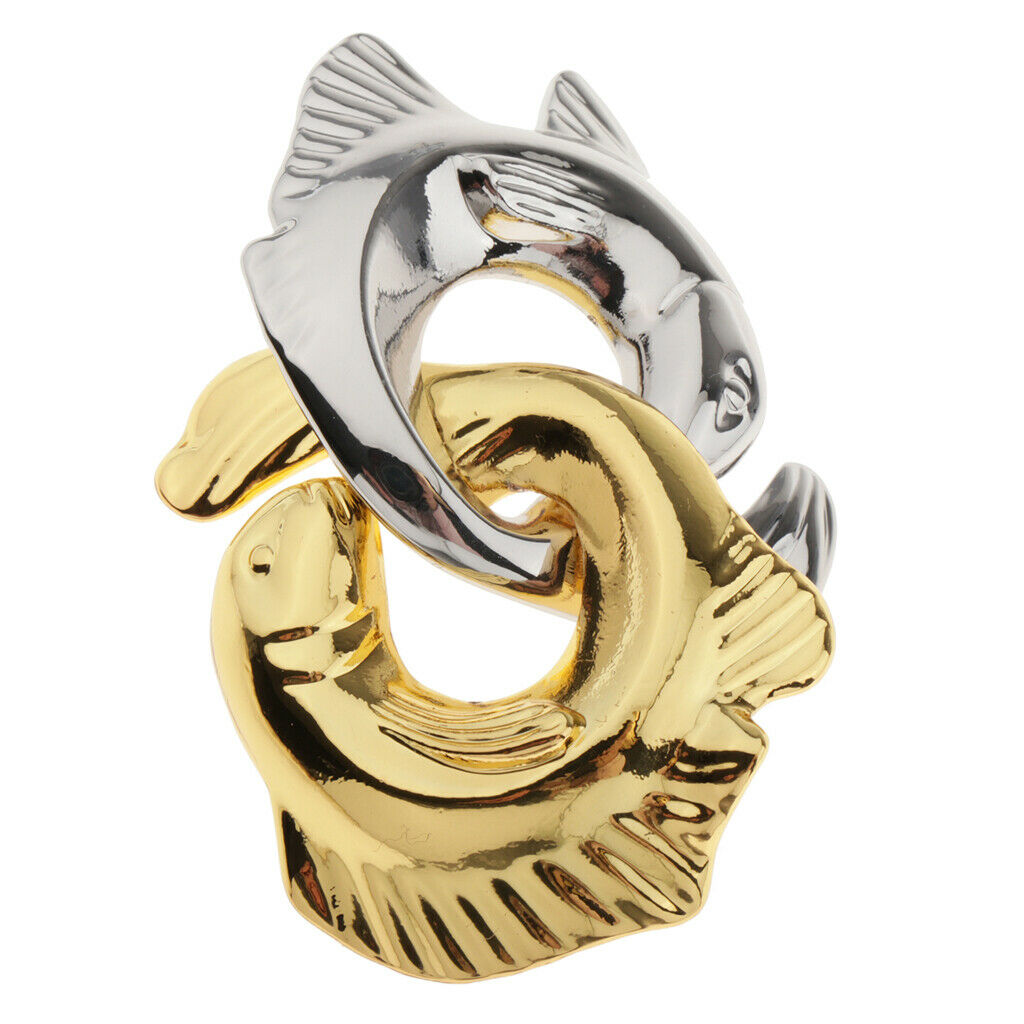 Zinc Alloy Fish Shape Interlock Brain Teaser Puzzles Jigsaw Games Mind Toys Gift