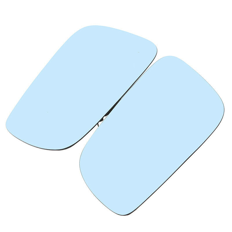 2x Wing Side Mirror Glass Heated Blue For Volkswagen Jetta Golf GTI 1999-2006