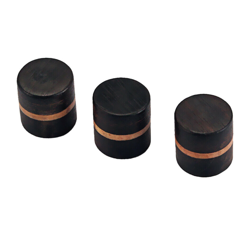 3pcs Volume And Brown Tone Buttons For The Amplifier, Bass Guitar