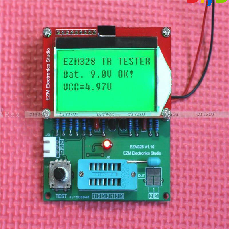 2016 EZM328(GM328R)transistor tester/ ESR / frequency meter / square wave genera