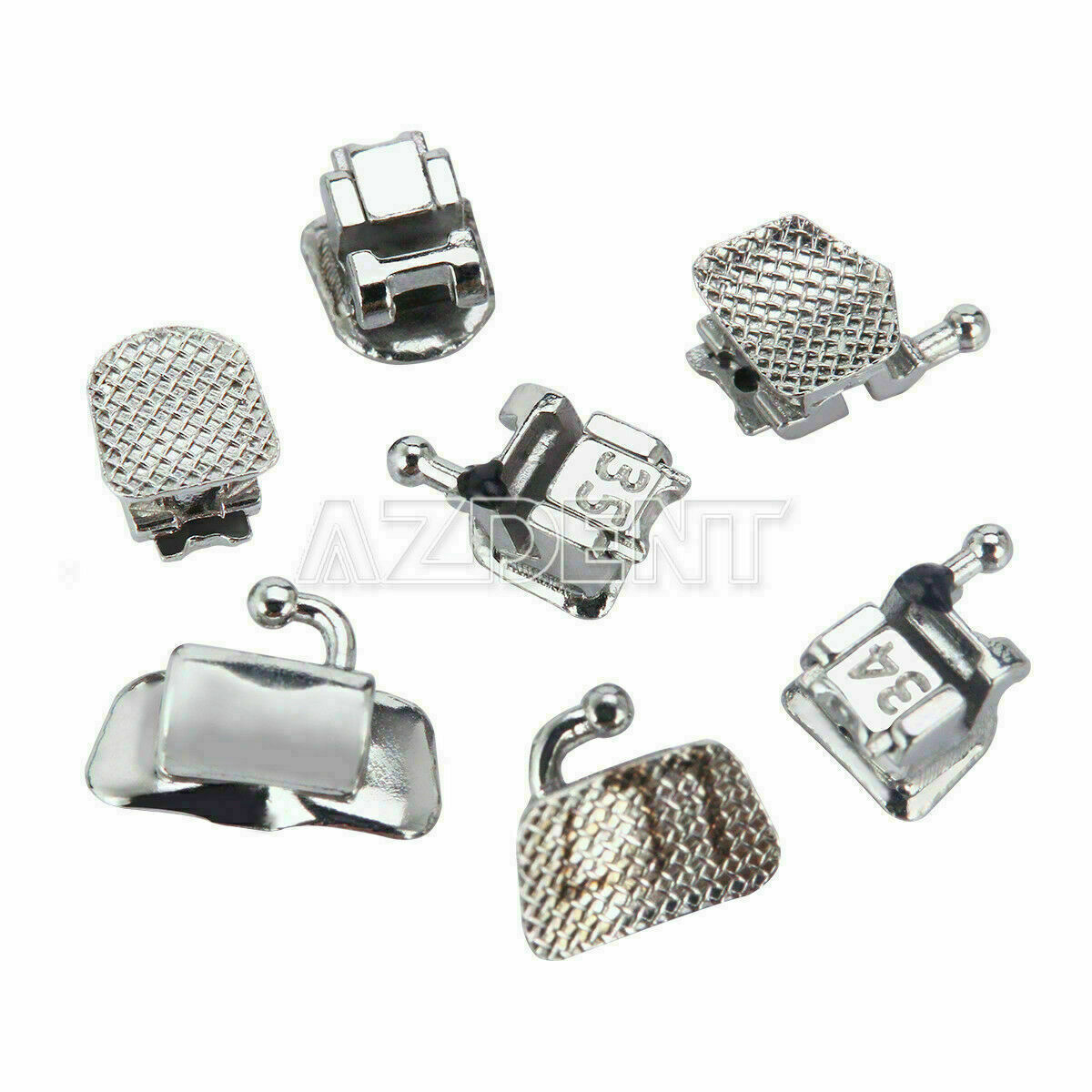 3 Boxes Dnetal Self-ligating Brackets With Buccal Tube Mini MBT.022 Hooks 3-4-5