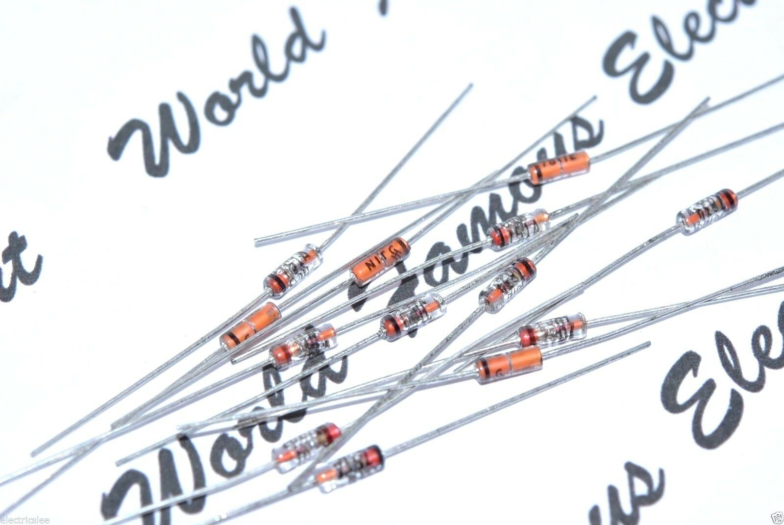 10pcs - SIEMENS 1N751A 5.1V 0.4W Axial Zener Diode - Rectifiers