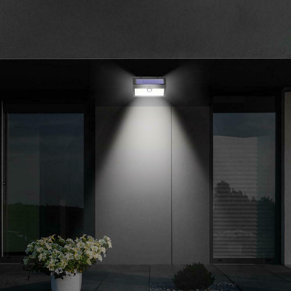 44LED Solar Light Motion Sensor Garden Outdoor Yard IP65 Security Wall Lamp @