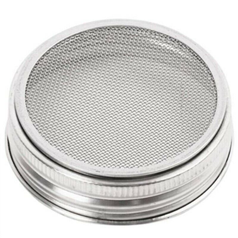 Set Of 3 Stainless Steel Sprouting Jar Lid Kit For Superb Ventilation Fit For U6