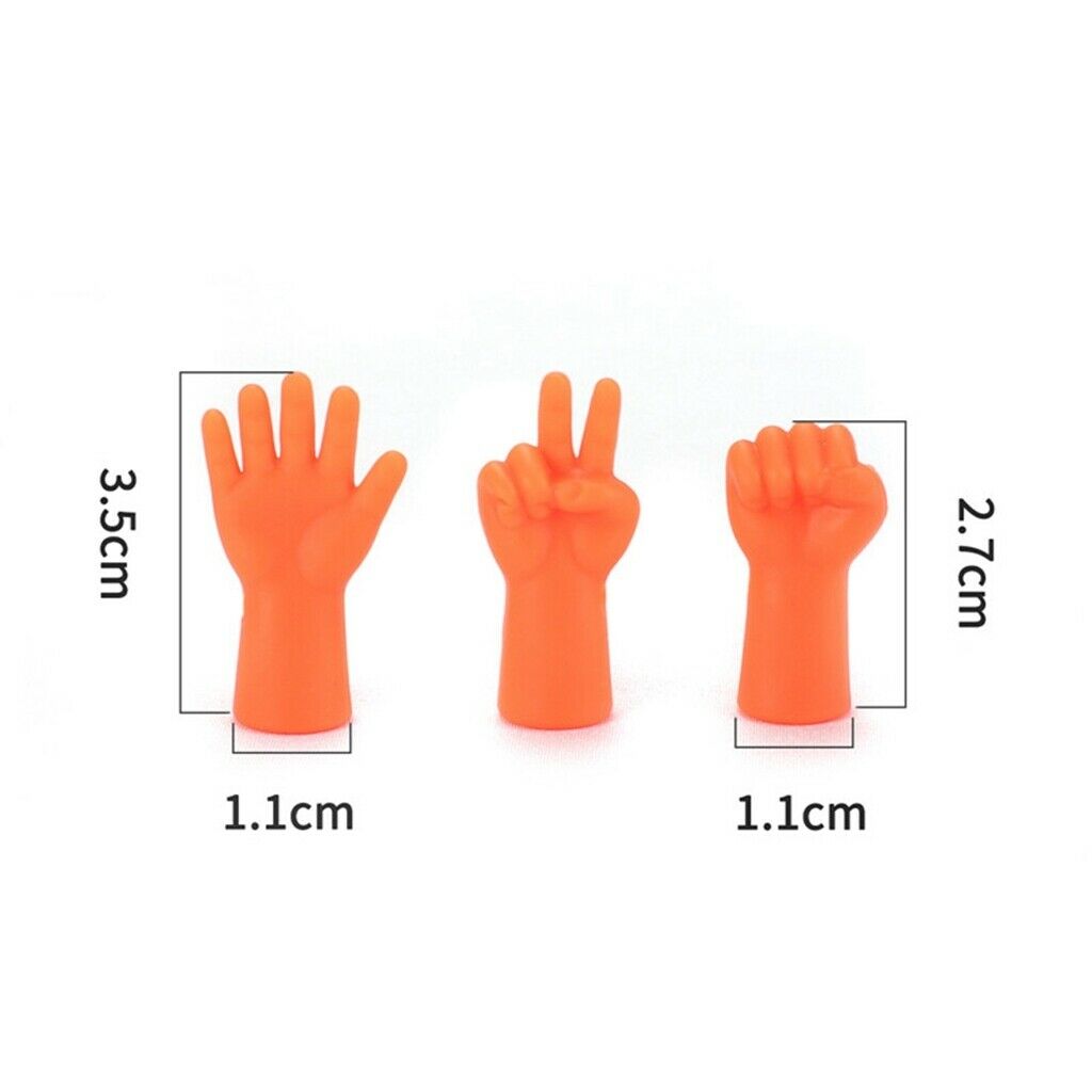 12 Protectors for Knitting Form Paper Scissors Rock Orange