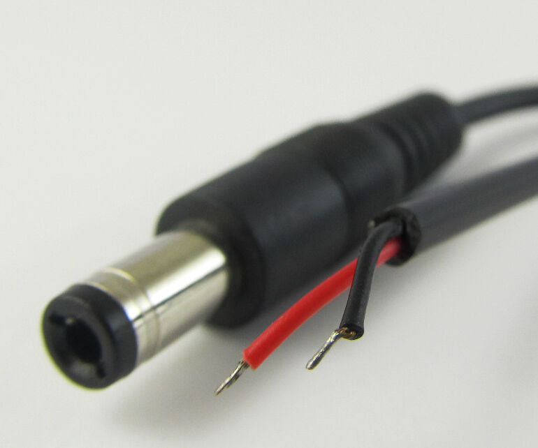 5.5mm x 2.5mm 5.5/2.5 CCTV Power Charger DC Power Male Plug Cable 25cm New 5pcs