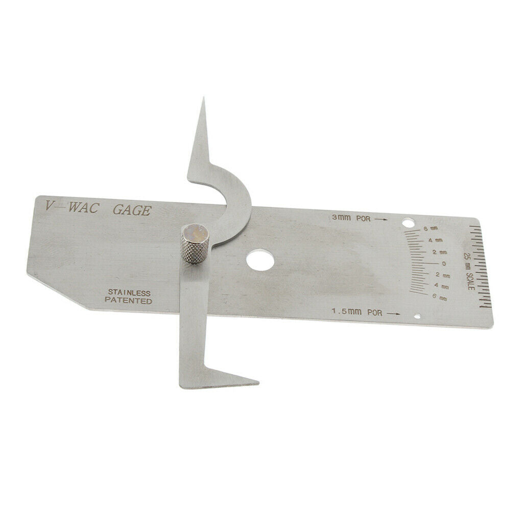 Precision V Wac Gauge Stainless Steel Welding Inspection Gage - Metric