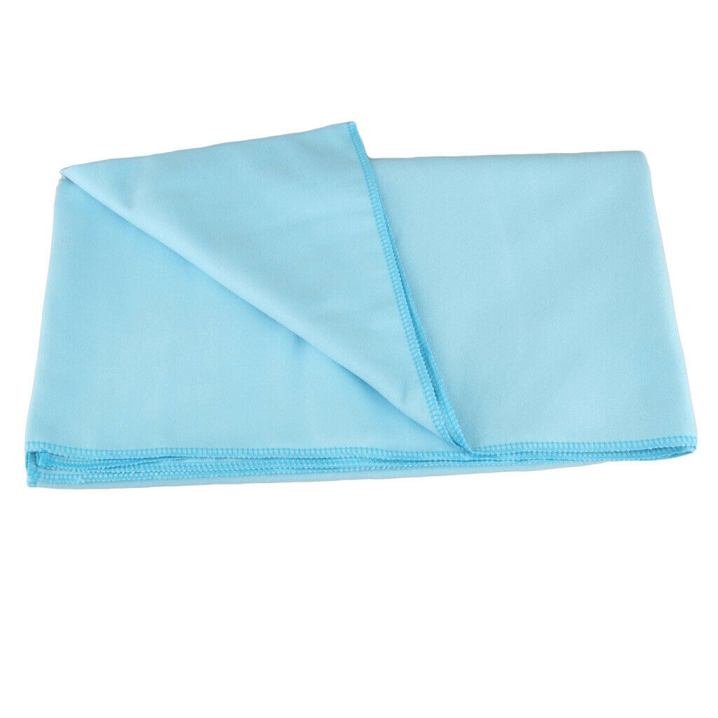Soft Microfiber Quick Dry Towel Sports Bath Gym Travel Swim Light blue