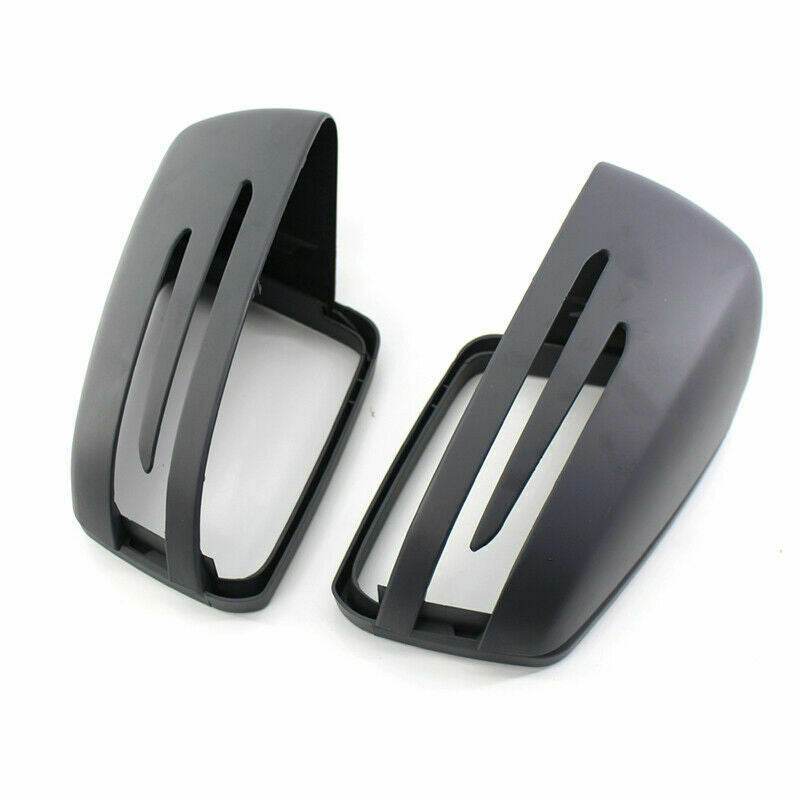 Matte Black Pair Side Mirror Cover for Mercedes Benz W204 C250 C300 C350 2010-14