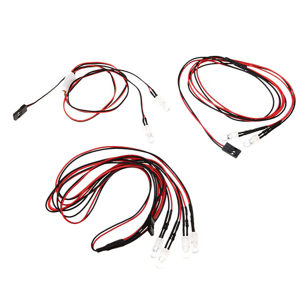 5mm Tail Lights Turn Signal Lights Suit for 1:10 RC Car Color Blue Red White