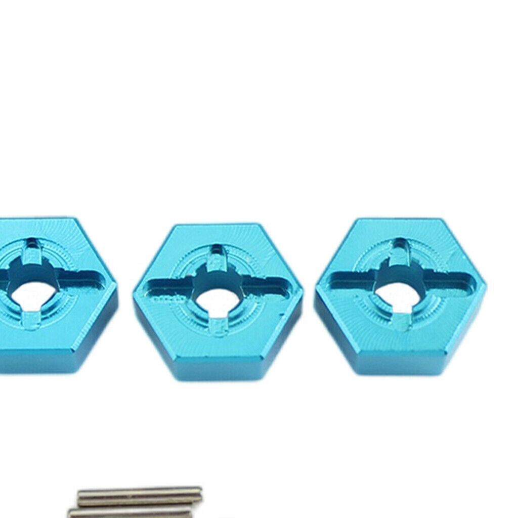 Metal Wheel Hub Hex Adapter 12mm For Wltoys 144001 RC Car Upgrade Blue