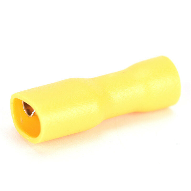 100x Assorted Crimp Spade Terminal Insulated Electrical Wire Connector Ye.l8
