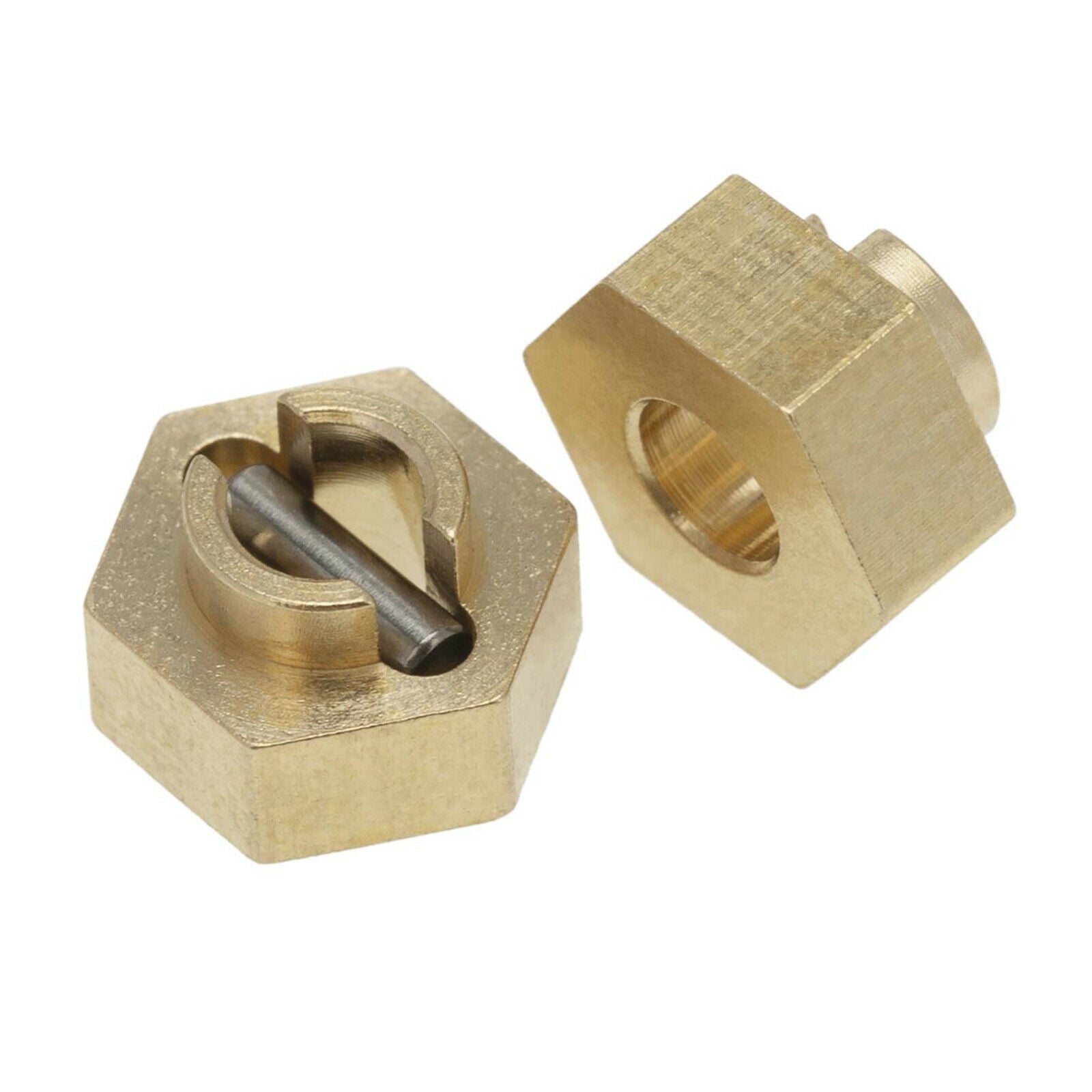 4X Brass Wheel 7mm Hex Hubs Adapter for 1:24 SCX24 AXI00002 RC Rock Crawler