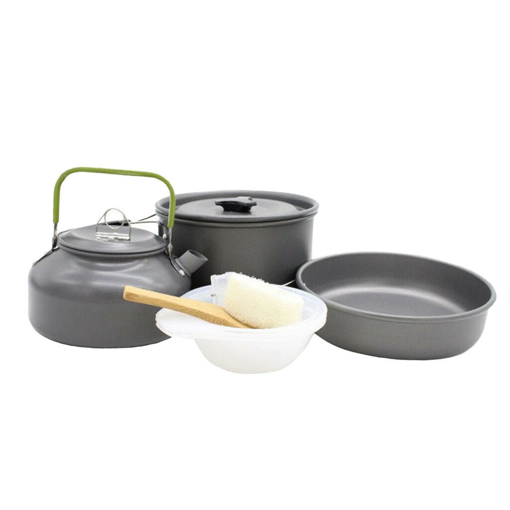 Outdoor Camping Cookware Set Cooking Utensils Picnic Cooking Pan Pot Set