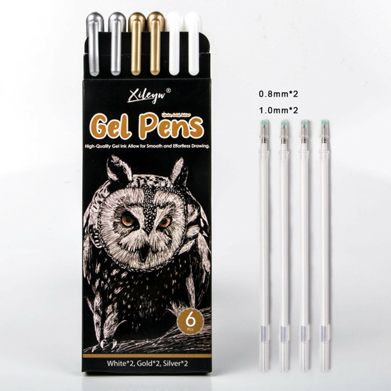 6Pcs Pro Highlighter Pens Waterproof Paint Markers for DIY Art Kids Painting