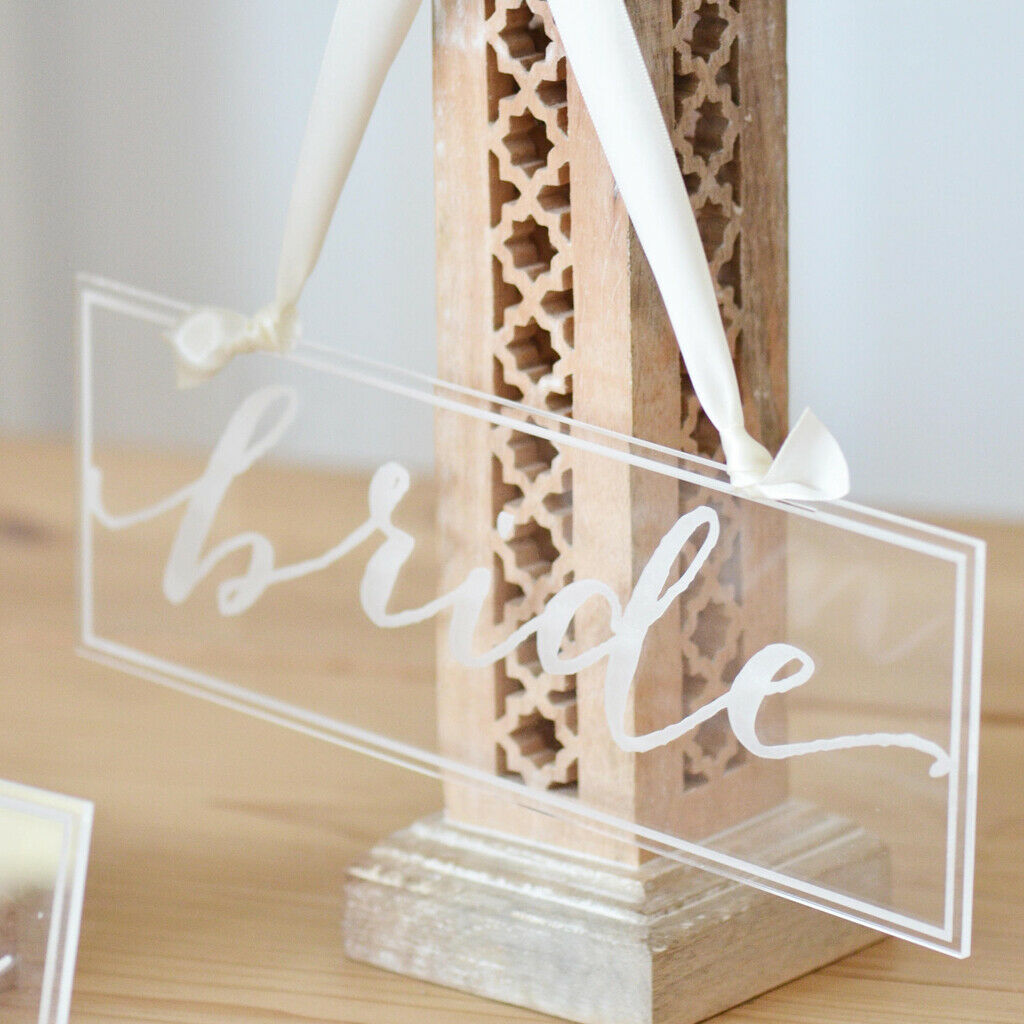 Wedding Bride Groom Hanging Sign Wedding Table Centerpiece Wedding Decor