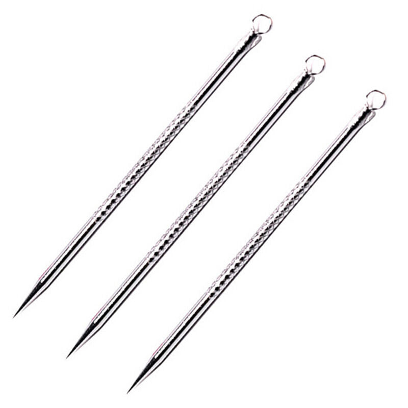 3pcs Blackhead Remover Comedone Acne Pimple Pore Blemish Extractor Needle.l8