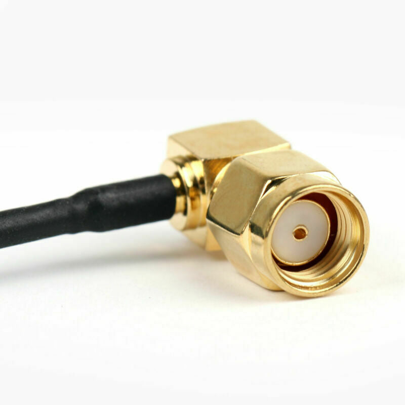 5PC WIFI Extension Cable RP SMA Female To RP SMA Male Right Angle RG178 15CM  UA