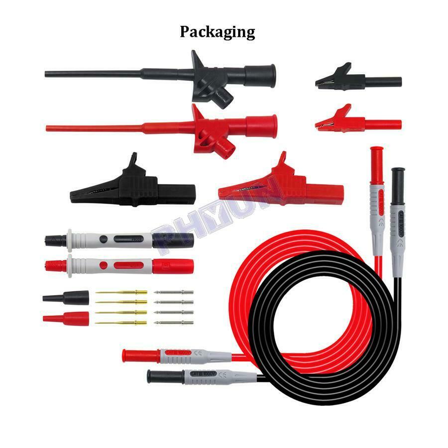 10 in 1 Electronic Specialties Test Lead kit Multimeter Probe Leads kit 4mm Plug