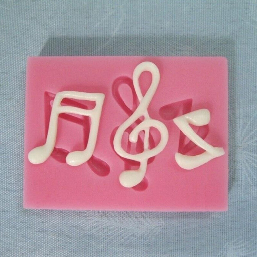 Musical Note Silicone Fondant Mold Cake Sugarcraf Decorating Chocolate Mould  SJ