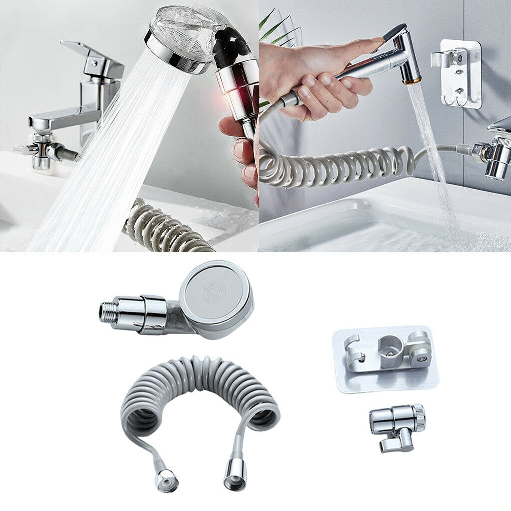 Flexible External Shower Set Bathroom Face Basin Zinc Alloy for Pet Cleaning