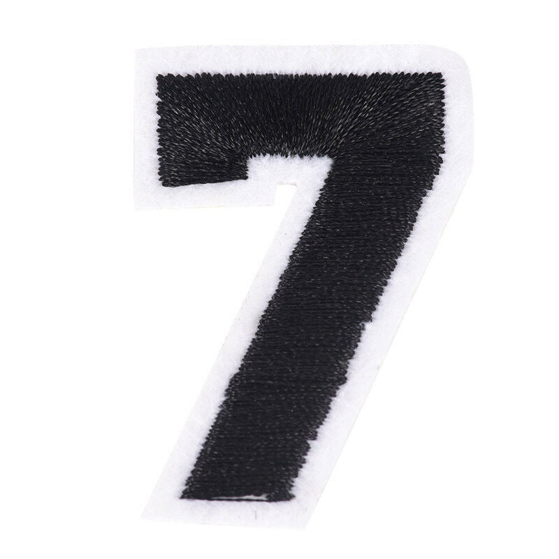 10PCs DIY Number Embroidery Sew On Iron Patch Badge Bag Fabric Applique Cr.l8