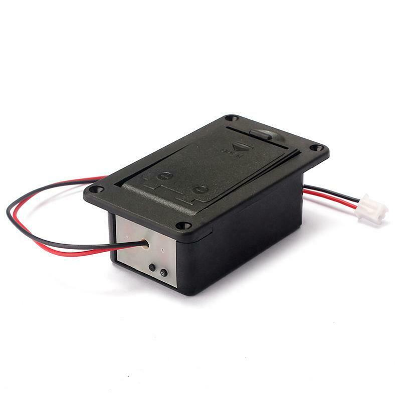 1PC 9V Battery Holder Case Box Cover For Guitar Bass Active Pickup Connector