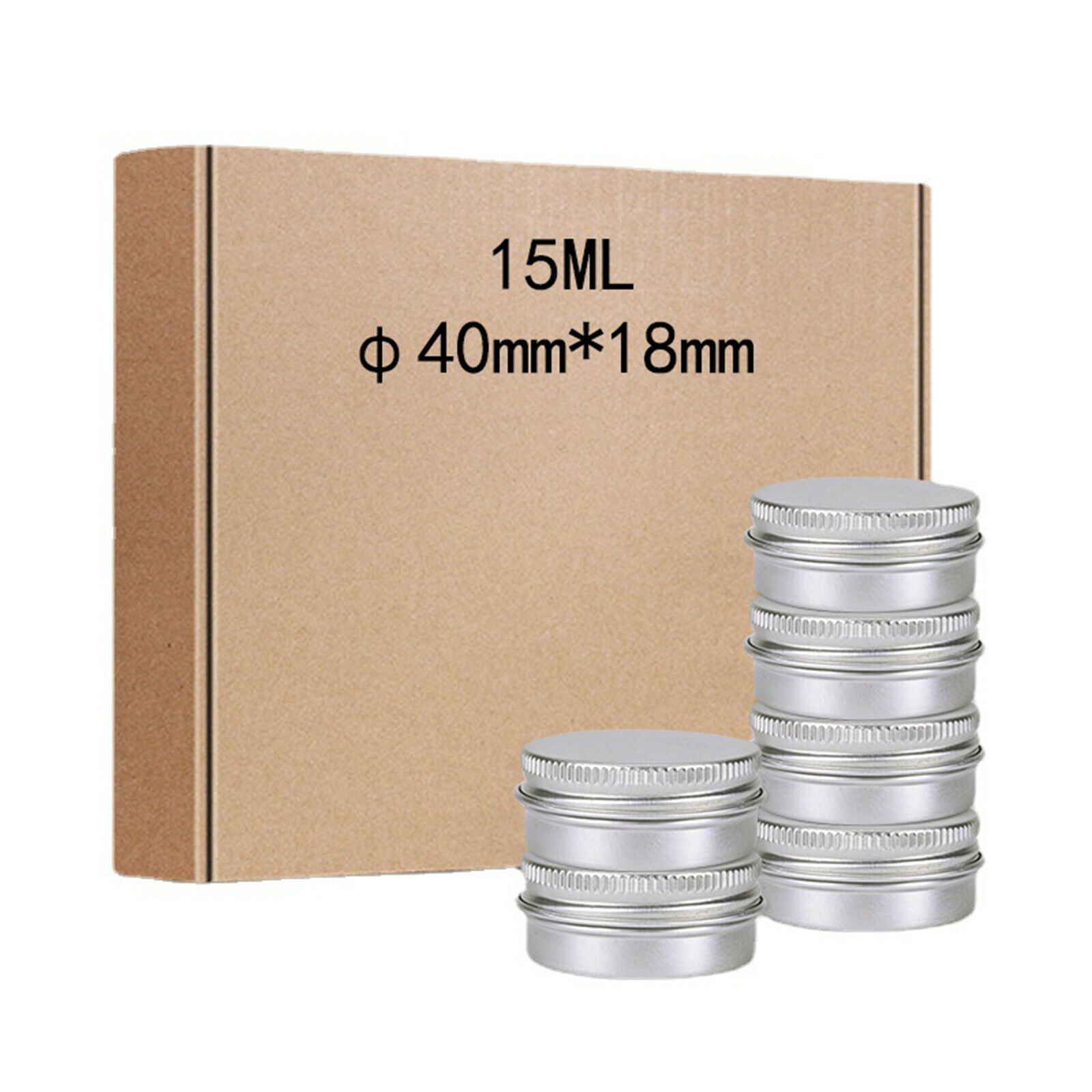 24Pcs Tin Jars Round Cans Screw Top for Makeup Bead Travel Tins Candle
