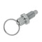 Index Plunger With Ring Pull Spring Loaded Lock Pin M6-3 Stainless Steel