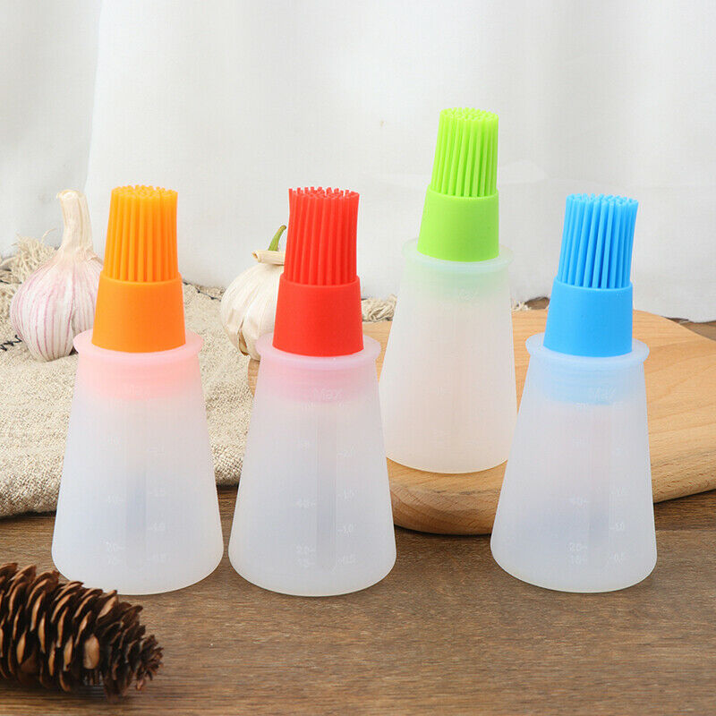 Silicone Oil Bottle with Brush Grill Liquid Oil Pastry Kitchen Baking BBQ.l8