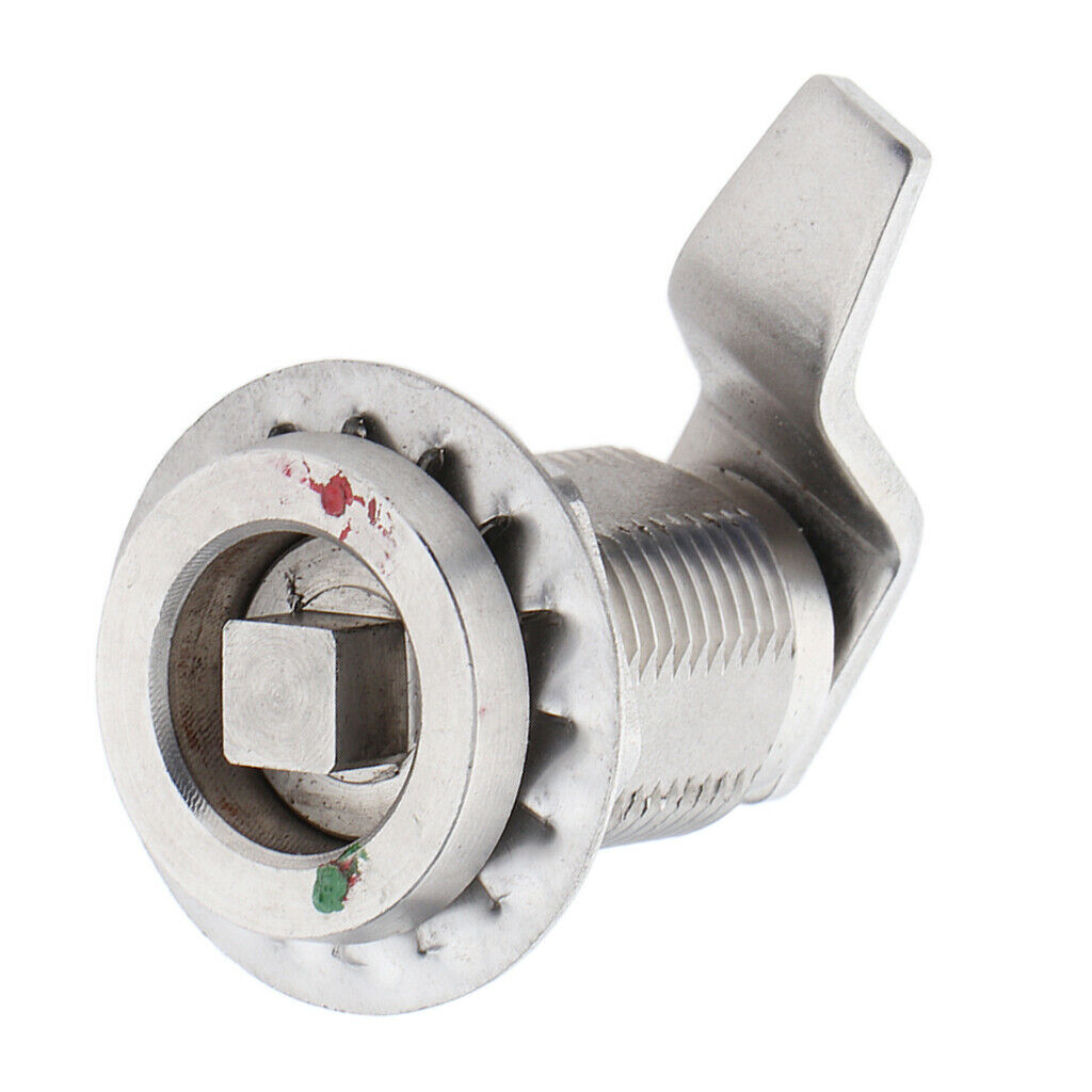 Cabinet door metal security cladding Cam Lock with square key