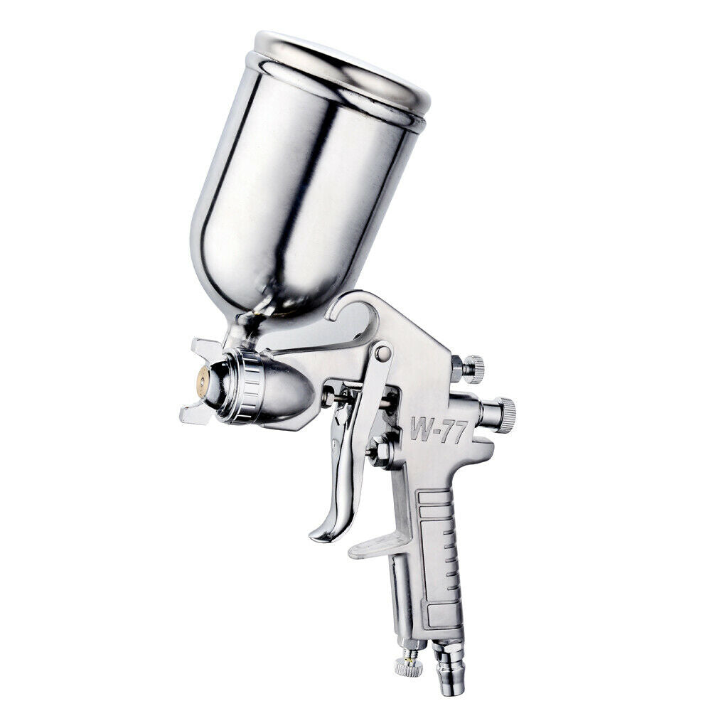 1000ml Pot Spray Paint Gun Air Regulator Nozzle 2mm for Car Wall Machine