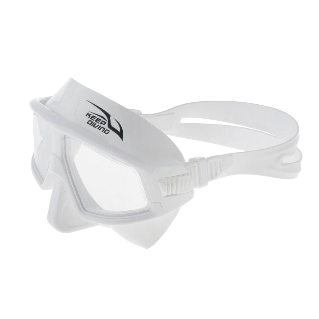Anti- Fog UV-protect Diving Swim Goggles Glasses Waterproof Eyewear White
