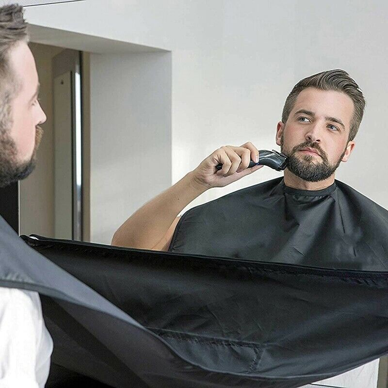Beard Apron Clippings Catcher Apron Beard Catcher for Shaving Non-Stick BearV9T7