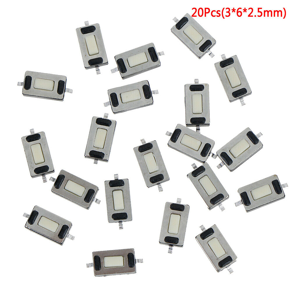 20Pcs Micro Tactile Switch Touch 3*6*2.5mm SMD for MP3 MP4 Tablet Pc Button E Pb