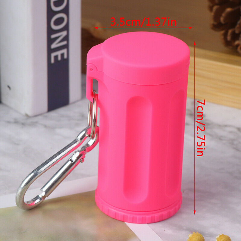 Universal Mini Ashtray 7 Holes Pocket Ashtray with Cover Key Chain Access.l8