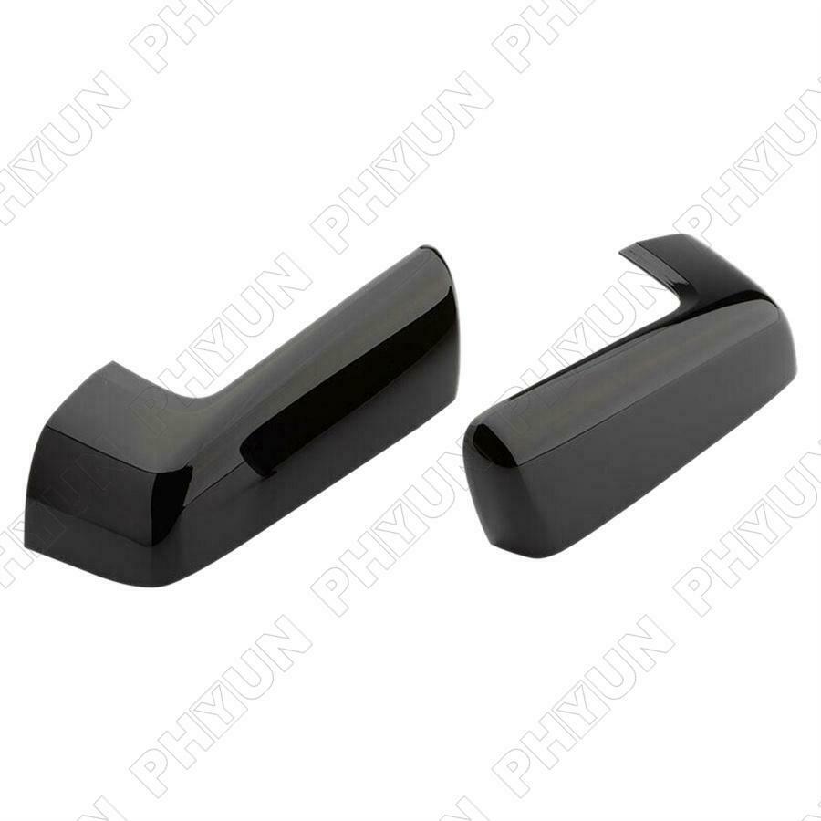 For 2019-2021 Chevy Silverado GMC Sierra1500 Side Mirror Covers Gloss Black ABS