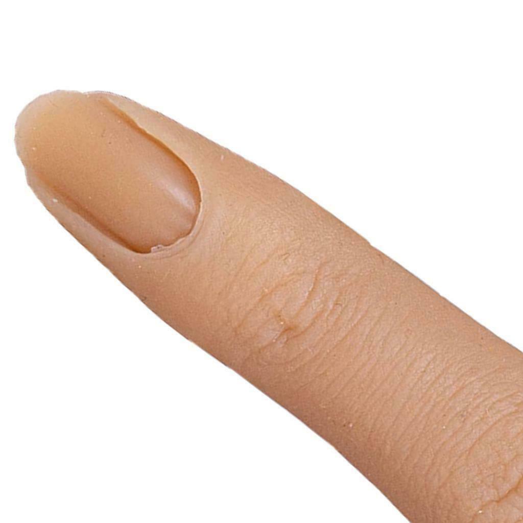 2x False Finger Practice Training Finger Manicure for Acrylic Gel Fibreglass