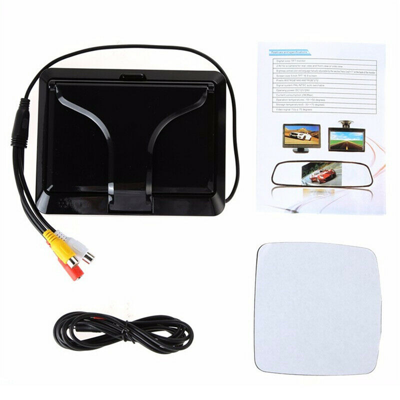 5" HD Car LCD Dash Monitor Rear View Backup Display Reverse Parking Camera Well