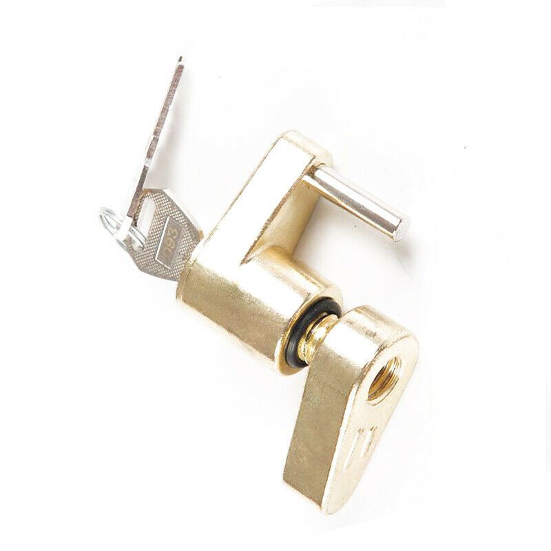 Boat Trailer Coupler Receiver Tow Hitch Lock Brass 1/4 x 3/4 Pin Latch w/ 2 KEYS