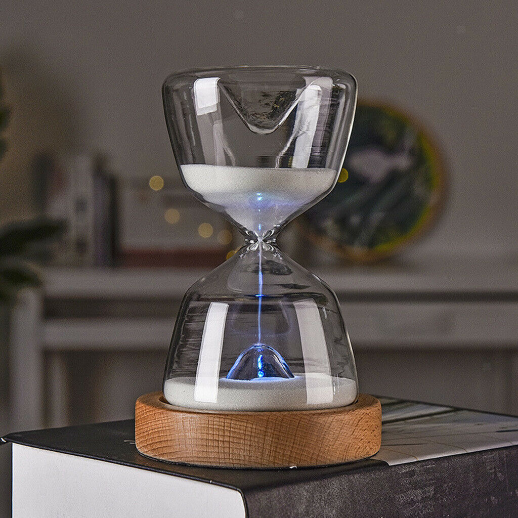 Sand Timer Night Light USB Rechargeable Hourglass Office Lamp Birthday Gifts