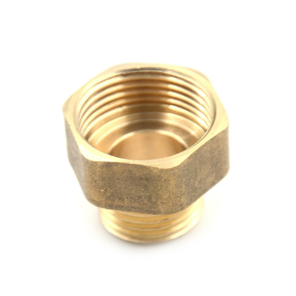 1/2PT Male to3/4PT Female Thread Brass Hose Pipe Hex Bushing Reducer Fitting Pip