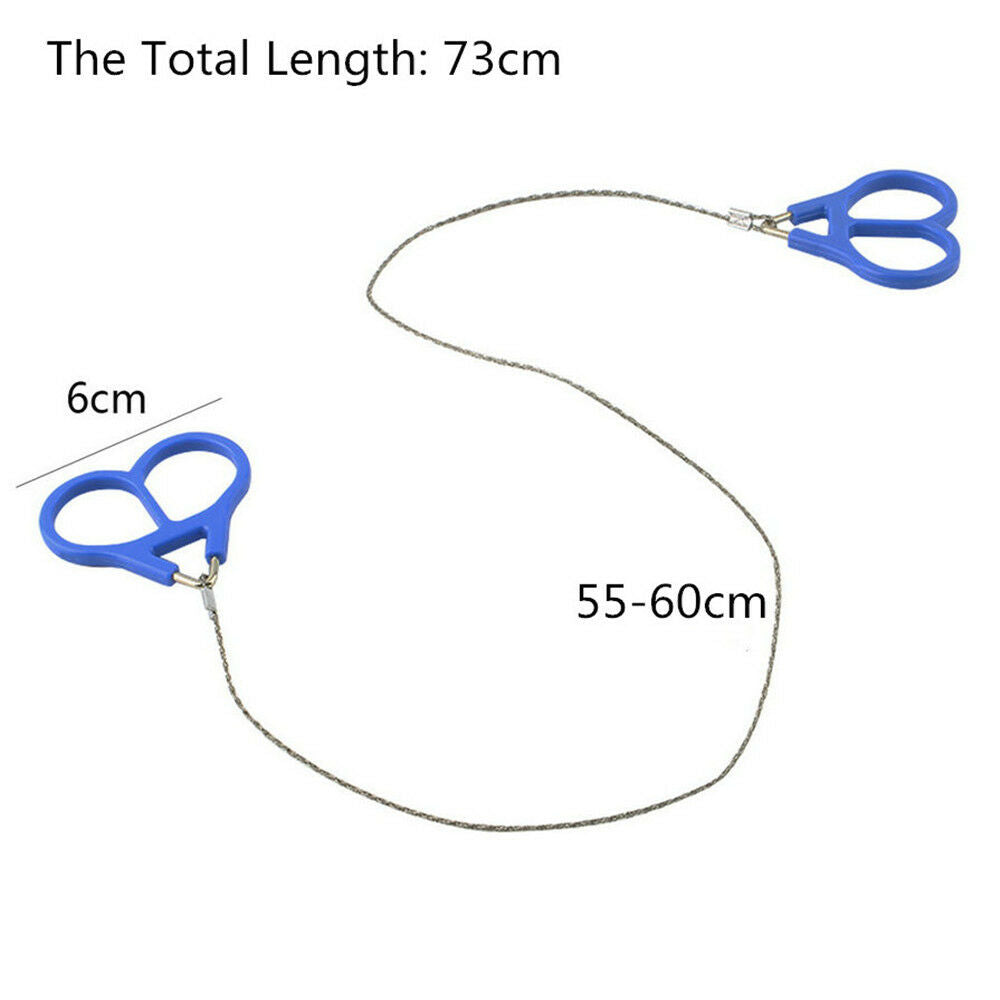 Stainless Steel Outdoor Hiking Camping Wire Saw Emergency Travel Survival Gear